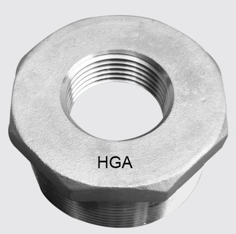 Reducción bushing de acero inoxidable roscado NPT ASTM A351 AISI 304/316