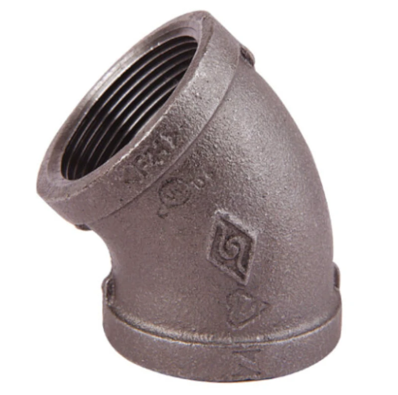 Codo 45° roscado de fierro maleable clase 150 UL/FM