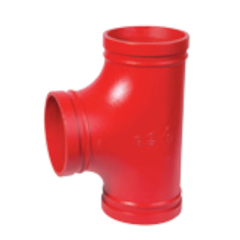 Tee ranurada de hierro dúctil ASTM A536 UL/FM