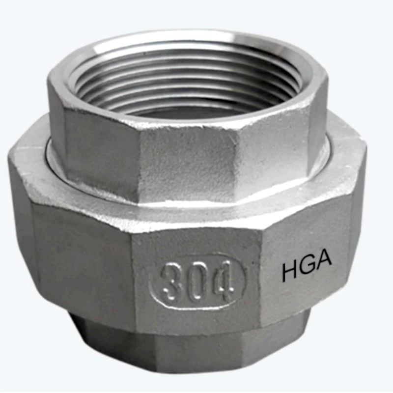 Unión universal de acero inoxidable roscado NPT ASTM A351 AISI 304/316